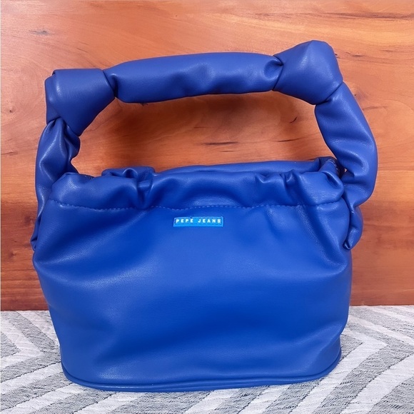PEPE JEANS “Sweet Bag” Royal Blue Vegan Leather Mini Shoulder / Crossbody Bag - Picture 1 of 15